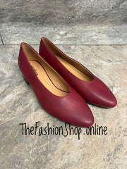 Penny wine court shoe sizes 3-8 (36-41)