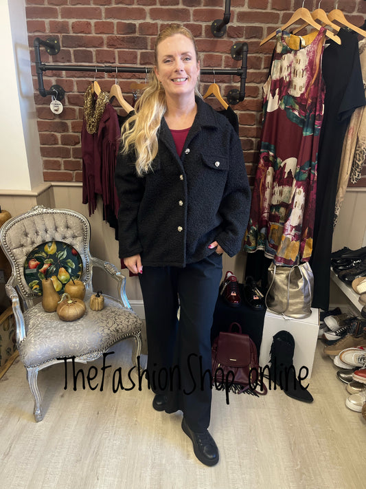 Jessie black boucle jacket 10-16