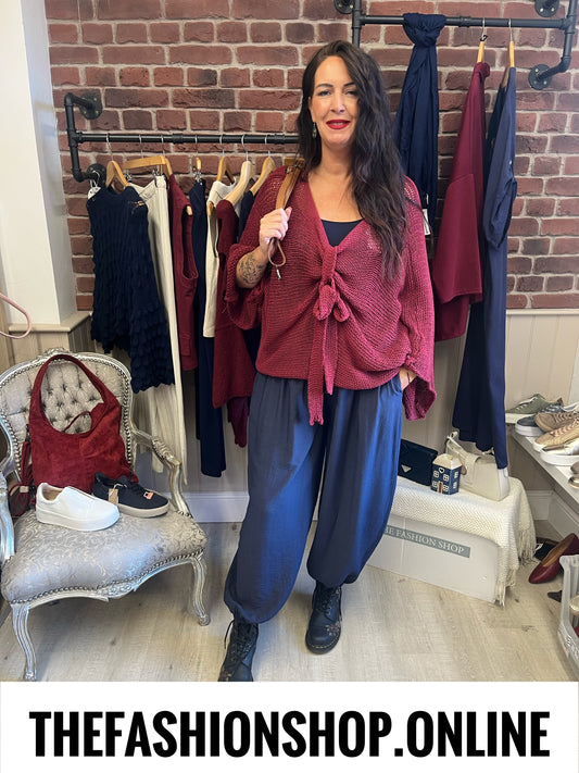 Kenzie navy harem trousers 10-22