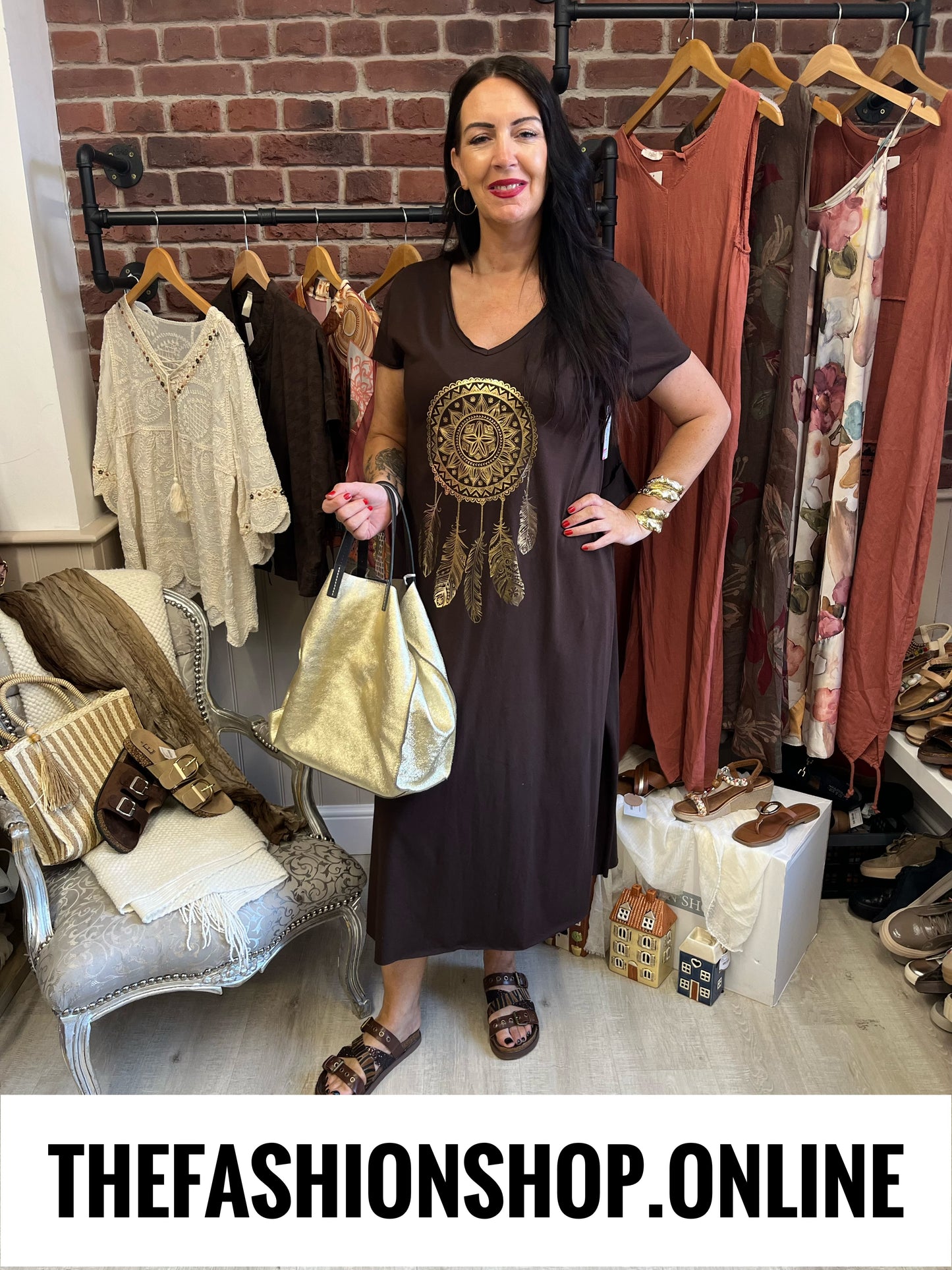 Eden Brown dreamcatcher dress 10-18
