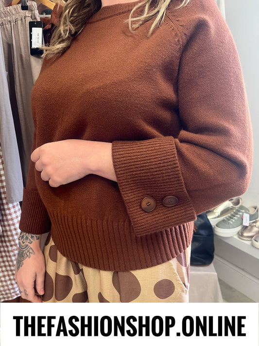 Frankie tan jumper 10-16