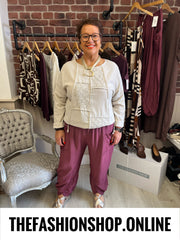 Jessie mulberry tulip hem trousers 12-20