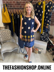 Stella navy spot shift dress 8-14