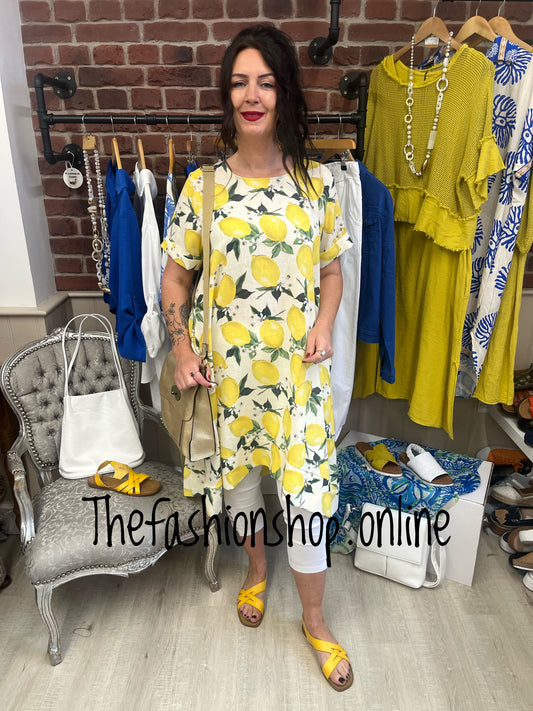 Claudia lemon A-line dress 10-16