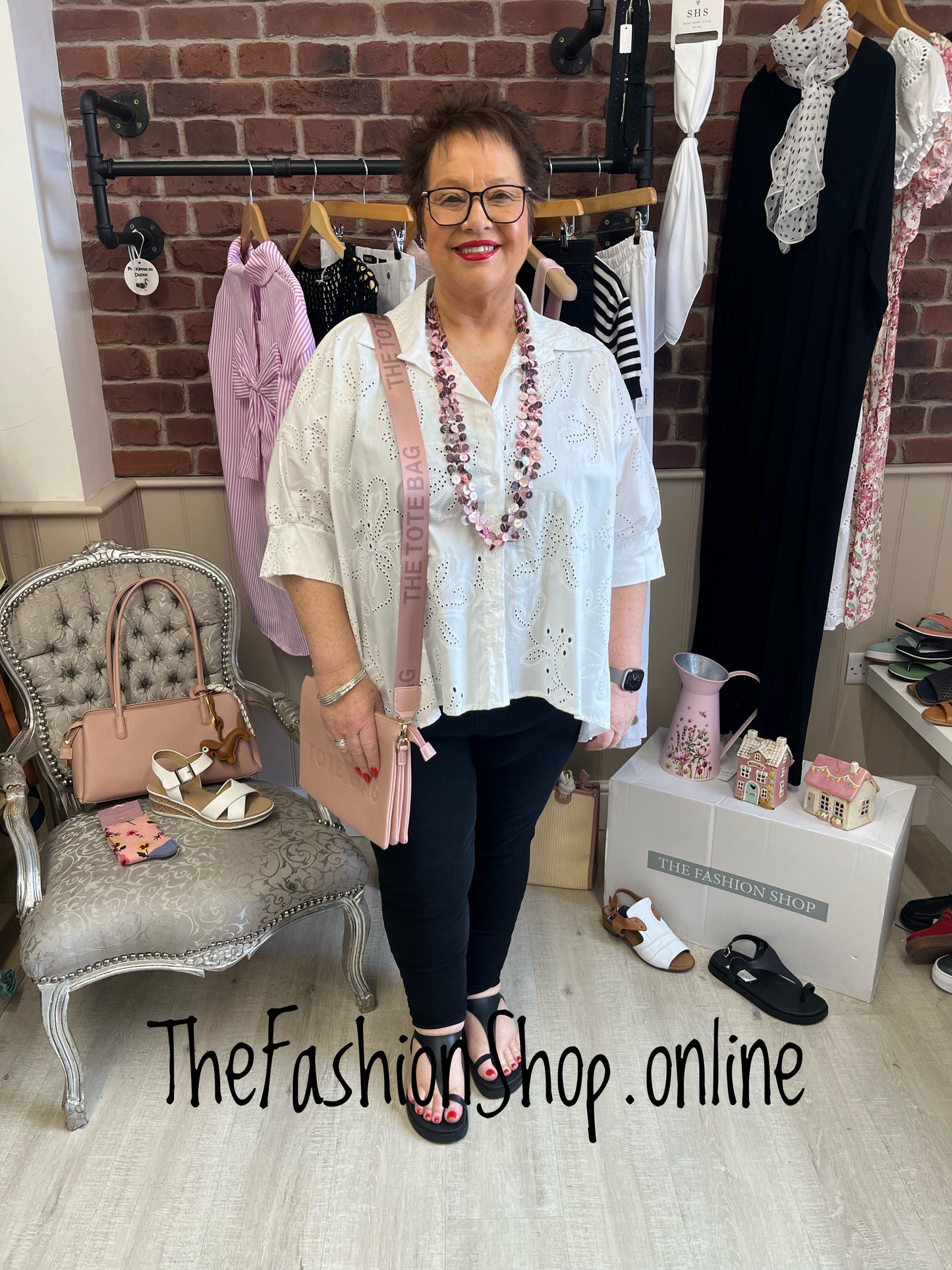 Orla white high low cotton shirt 12-24