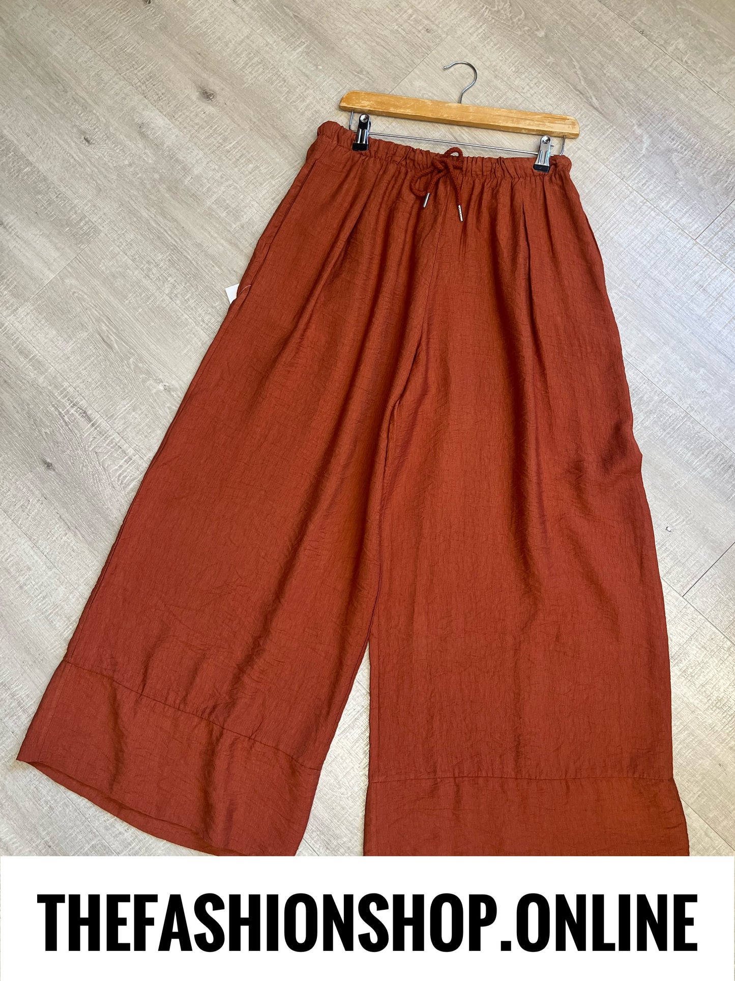Gloria cinnamon wide leg trousers 10-14