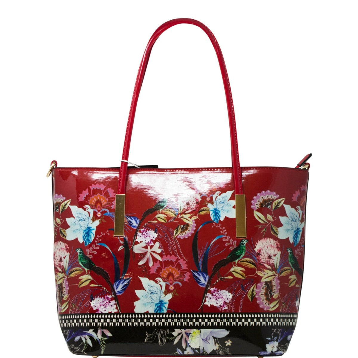 Exotic garden bag in Red