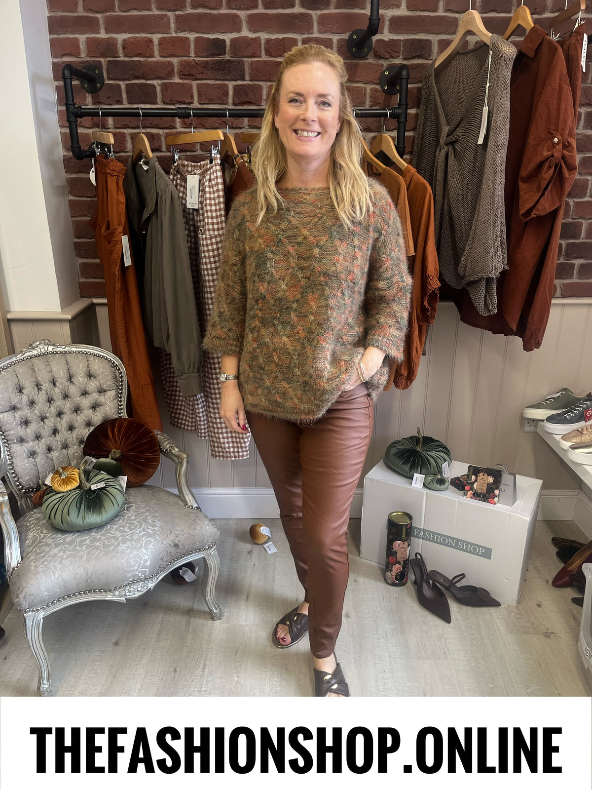 Stevie coloured flecked jumper 10-18