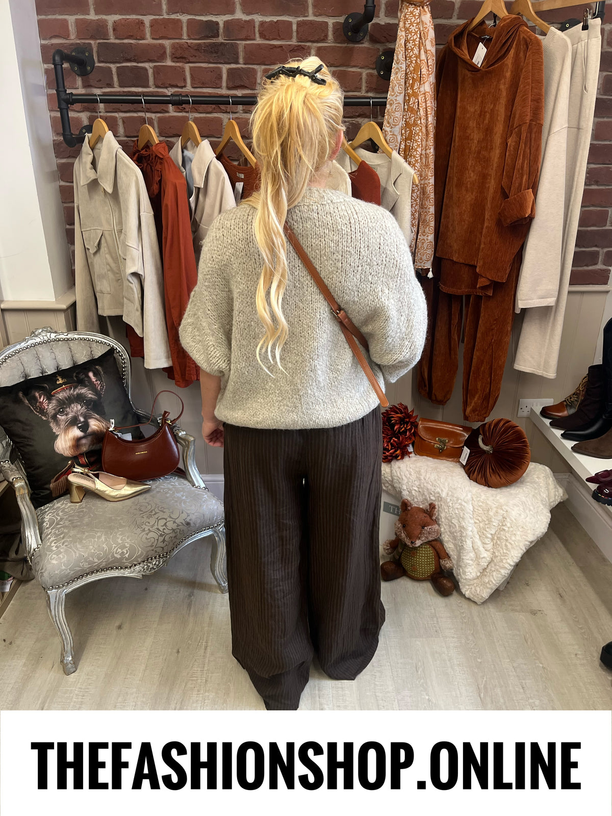 Avril beige wool mix jumper 10-18