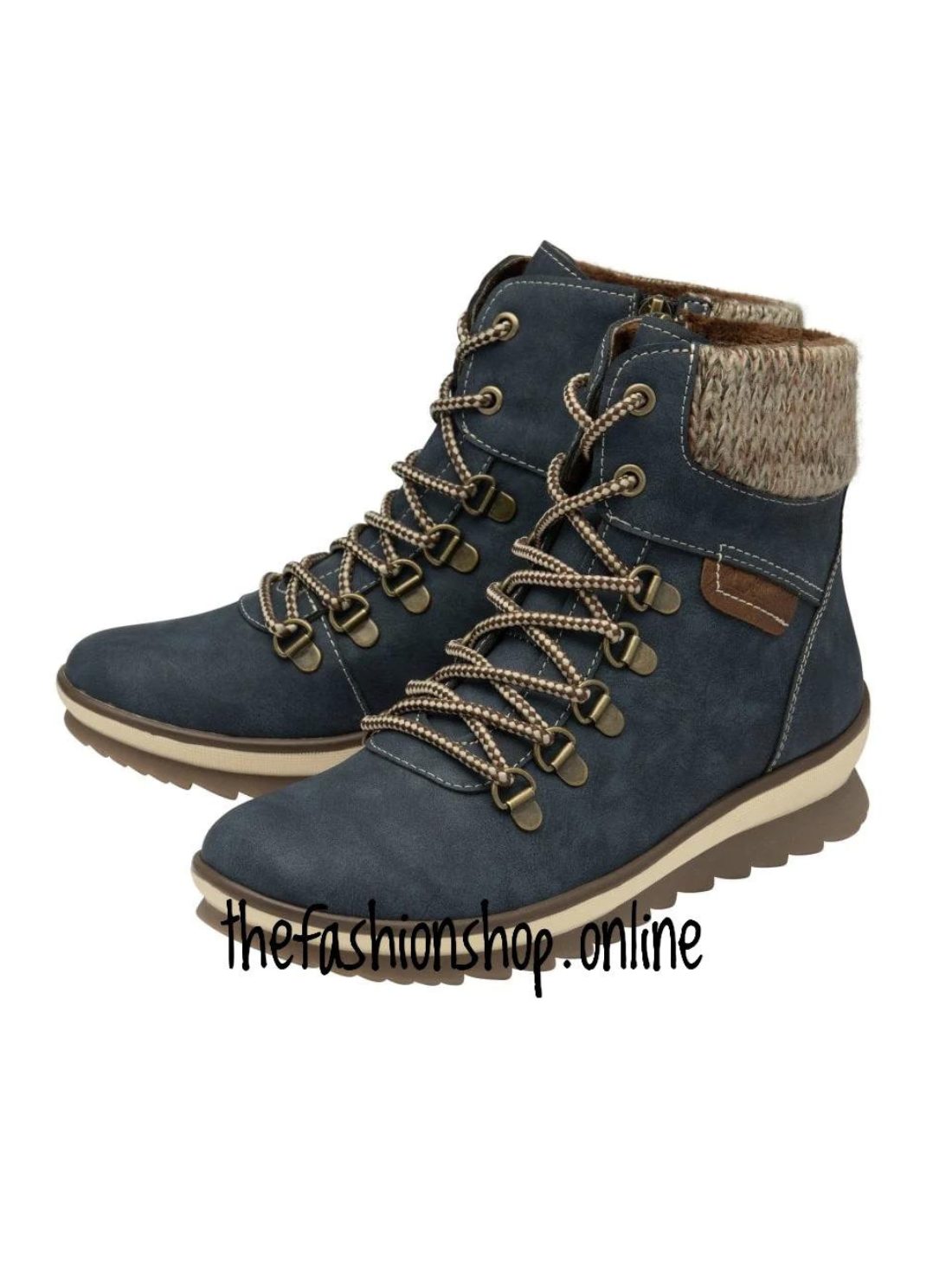 Lotus Libby blue ankle boot with side zip sizes 4-8