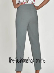 Robell Bella Dark Olive trousers 27 inch inside leg sizes 12-26