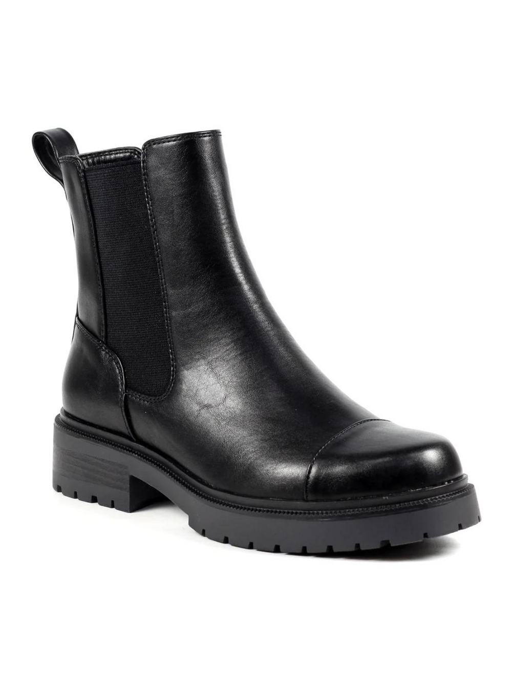 Lunar Culver black ankle boot with zip sizes 4-8