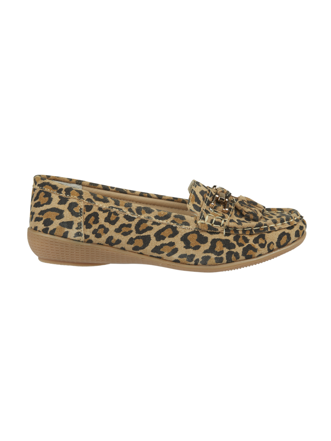 Jo & Joe leather leopard print loafer 4-8