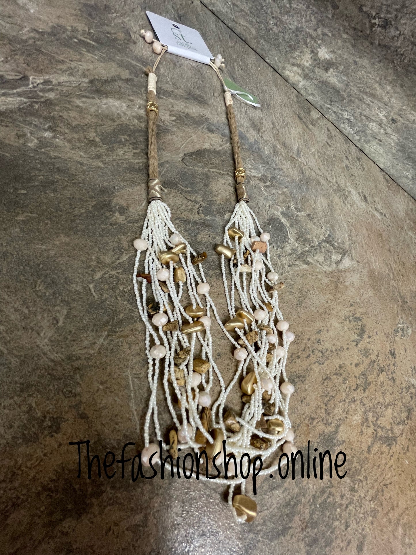 Sarah Tempest rope detail multistrand necklace