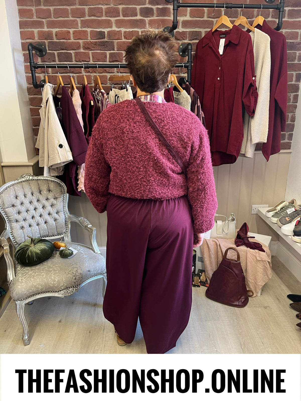 Zizi wine boucle bomber jacket 8-16