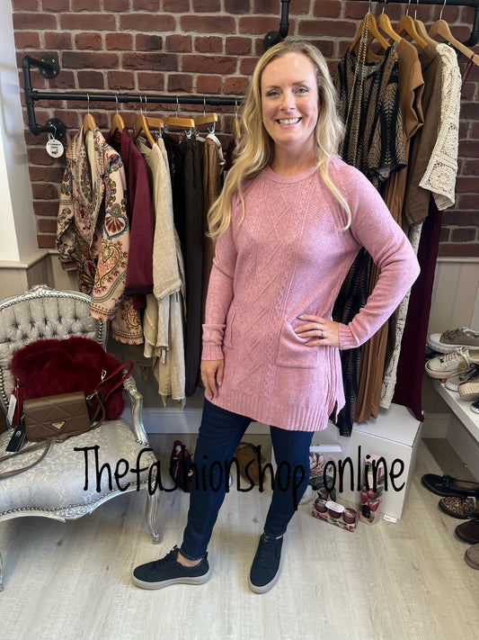 Norma pink cashmere mix jumper 12-16
