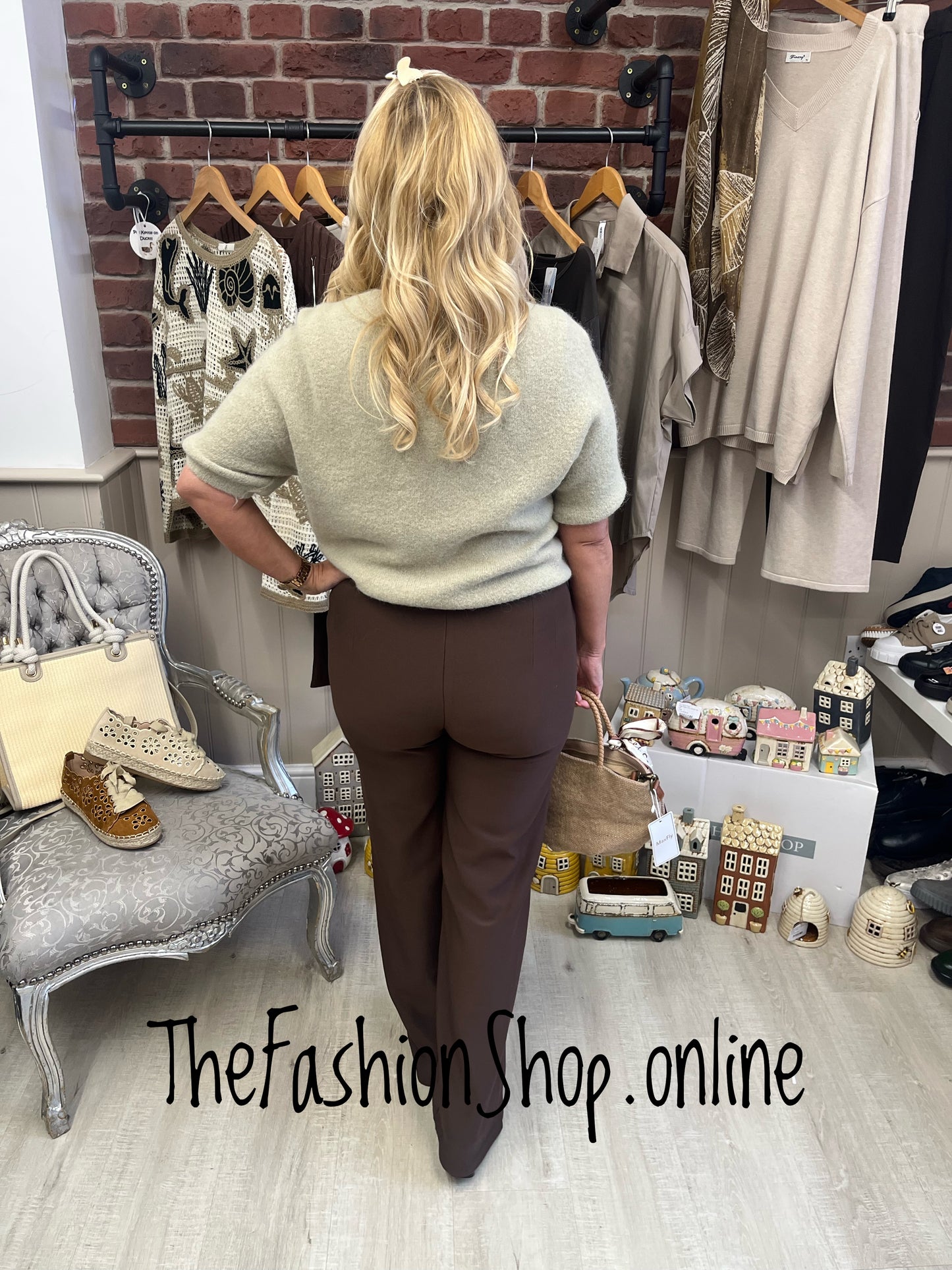 Tessa taupe wool mix cardigan 8-12