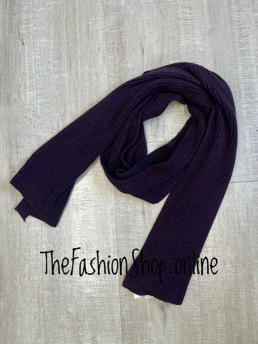 Milan Damson Ribbed Scarf