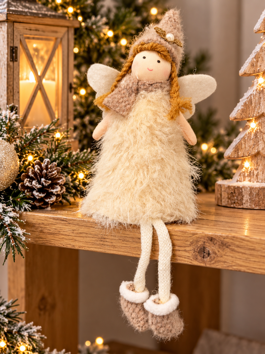 Nordic Nest Girl Sitting on a Shelf in Three colours