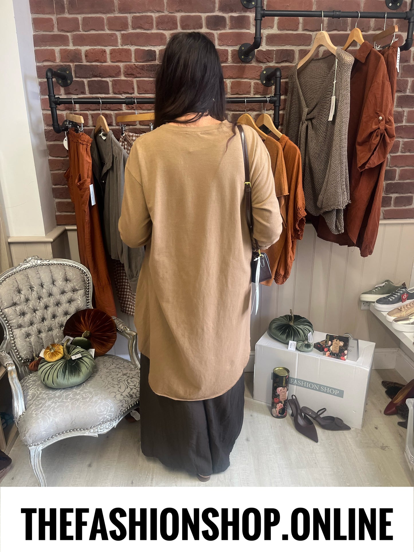 Tess tan military tunic 14-20