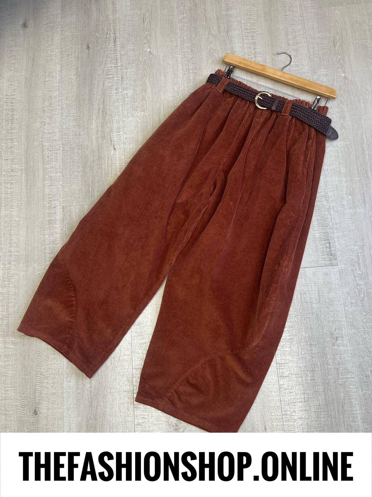 Bailey rust jumbo cord trousers 10-18
