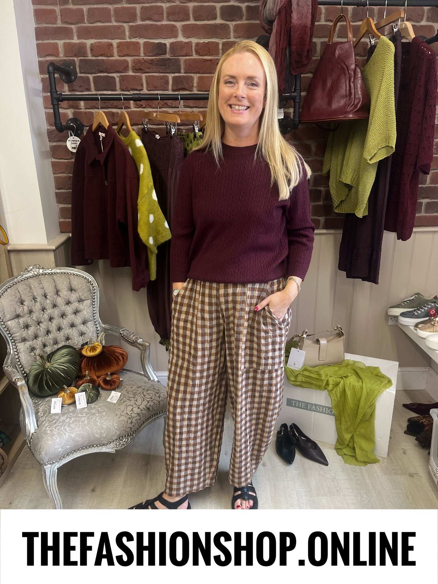 Lois mulberry cable knit fine jumper 10-16