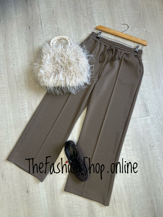 Penelope dark mocha front seam jogger 10-16