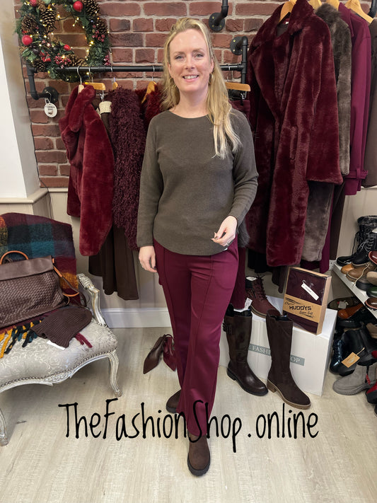 Ashley brown wool mix jumper 8-16