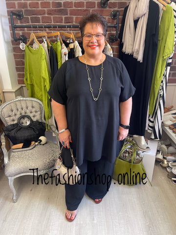 Clarissa black crinkle top 18-24