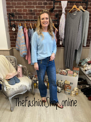 Dina light blue soft jumper 10-16