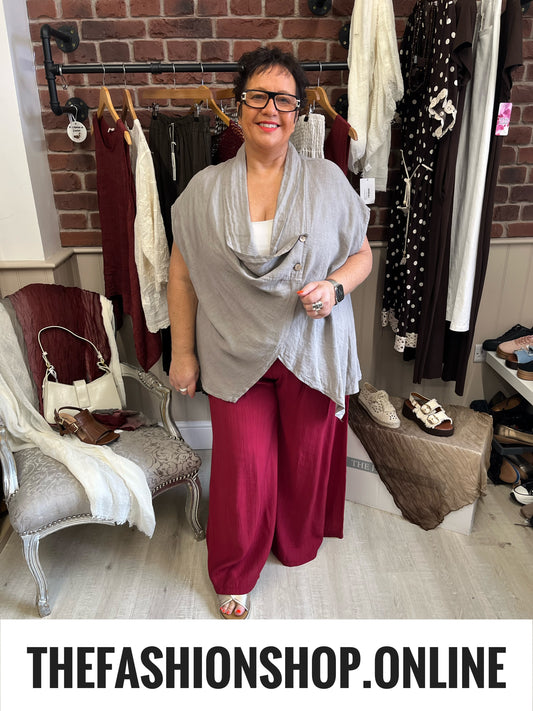 Tammy wine wide leg trousers 10-22