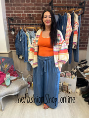 Bethany wool mix striped cardigan sizes 12-14 and 16-18