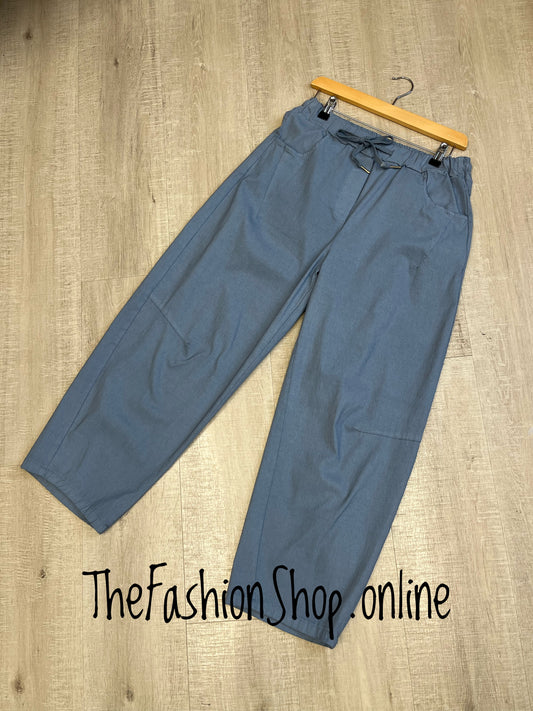 Fiona denim blue stretchy trousers 10-16