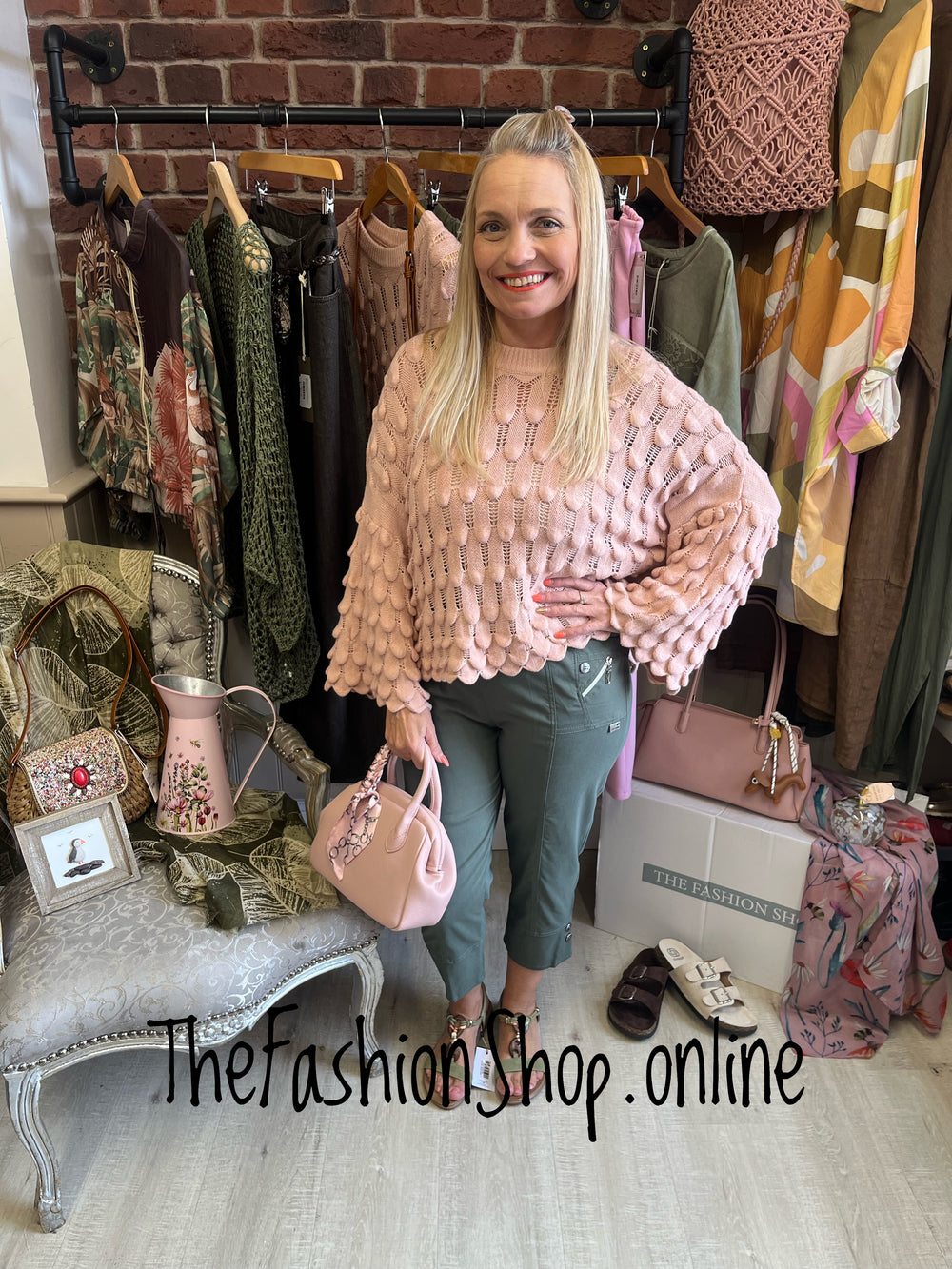Eloise blush pink petal jumper 8-16