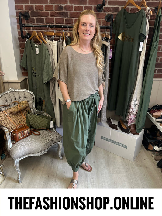 Sammy mocha fine knit top 10-20