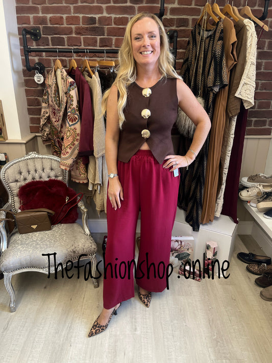 Mckenzie brown seashell knitted top 8-12