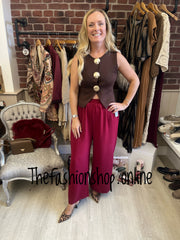 Mckenzie brown seashell knitted top 8-12