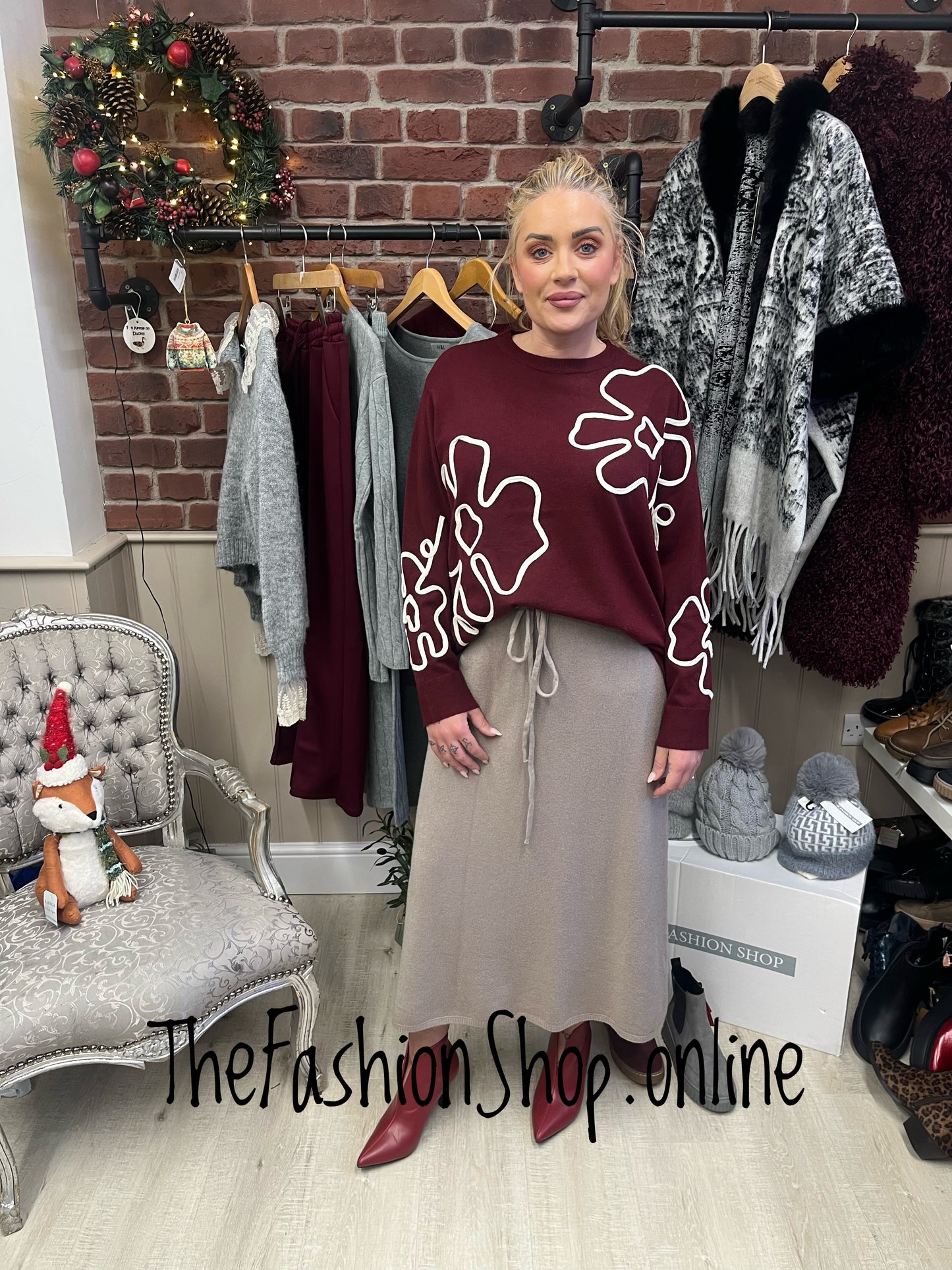 Daphne wine flower jumper 10-18