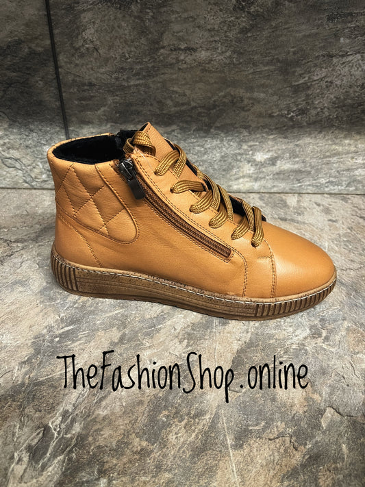 Modella Janeiro tan leather ankle boots sizes 4-9 (37-42)