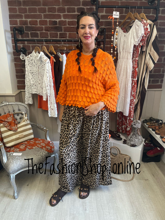Eloise Orange petal jumper 8-16