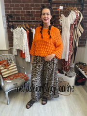 Eloise Orange petal jumper 8-16