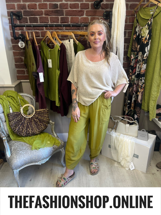 Jessie olive tulip hem trousers 8-16