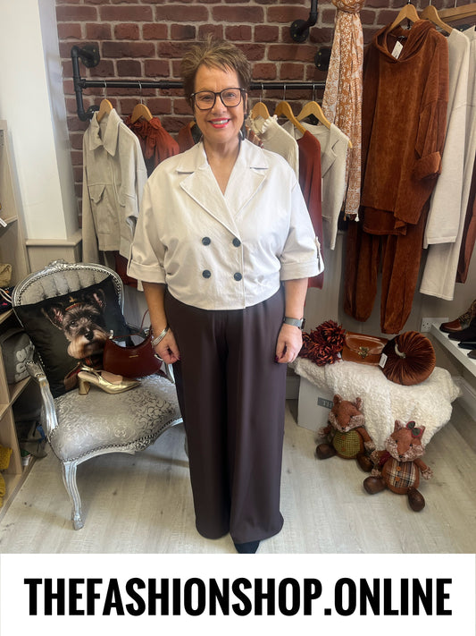 Milan brown dress trousers 12-18