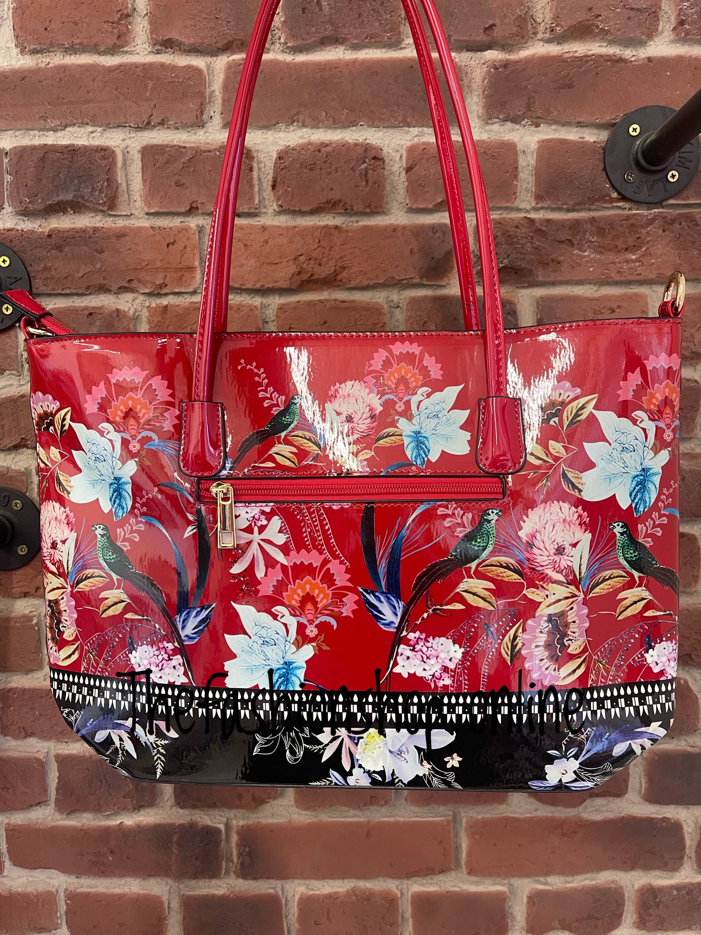 Exotic garden bag in Red