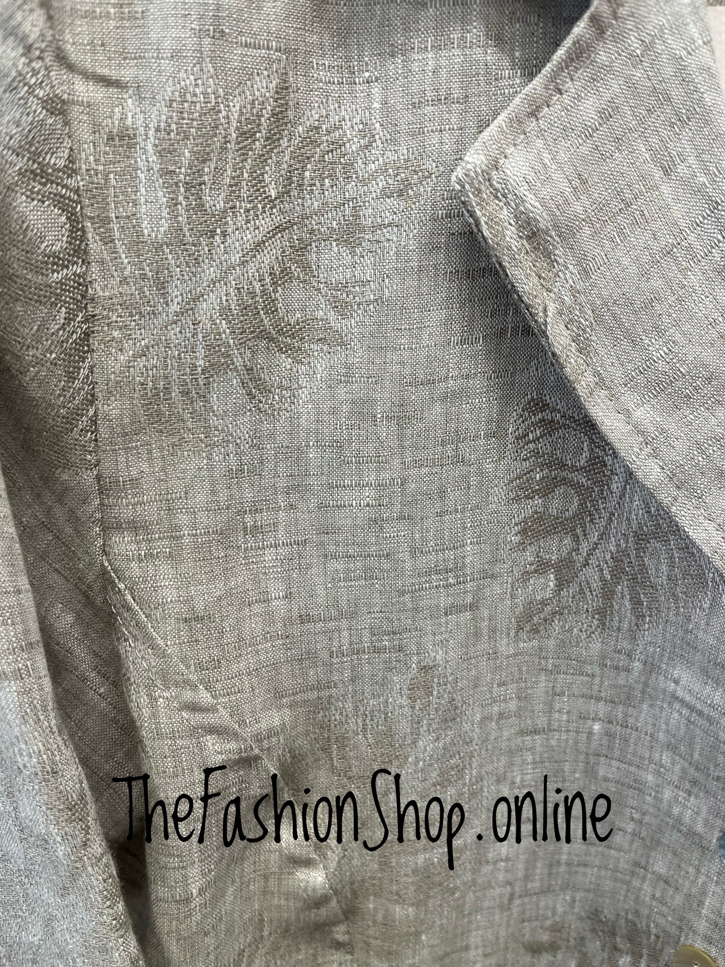 Macey stone linen jacket 8-12
