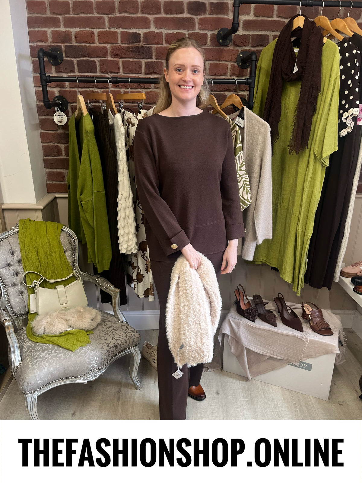 Rachel brown cashmere mix co-ord 10-16