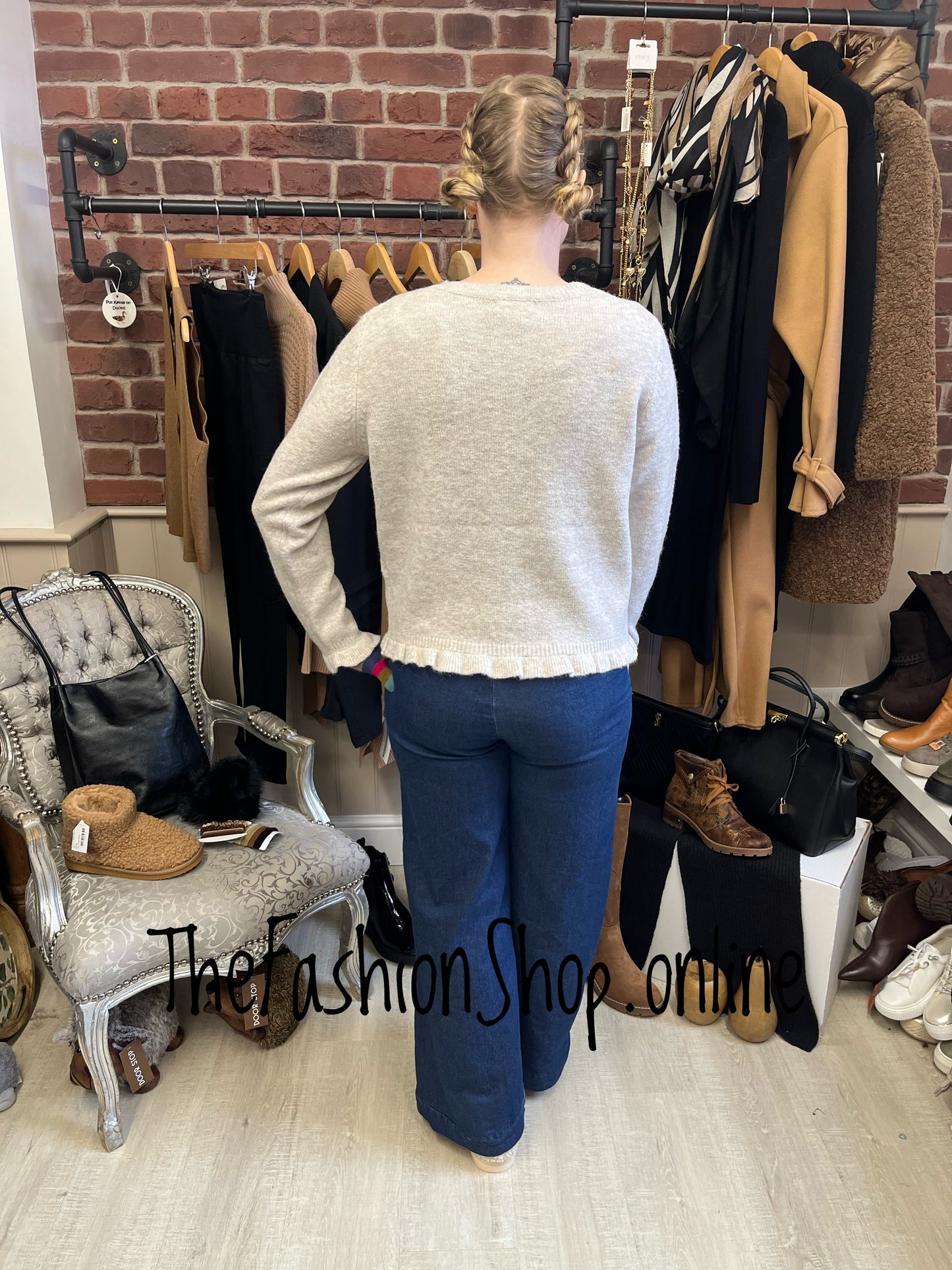 Paloma beige wool mix cardigan 8-16