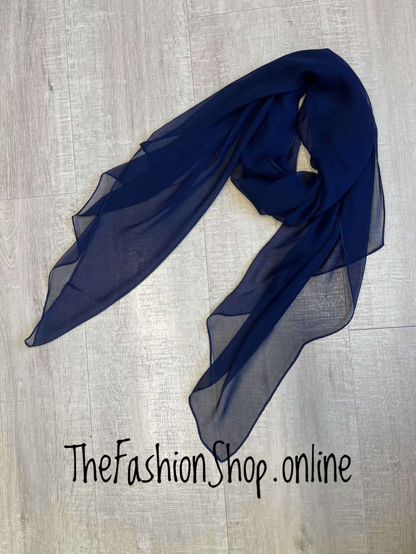 Navy lightweight neck scarf