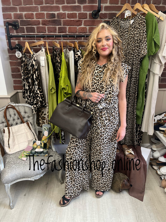 Jada leopard print trouser set 8-12