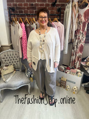 Brooke mocha barrel leg trousers 10-22